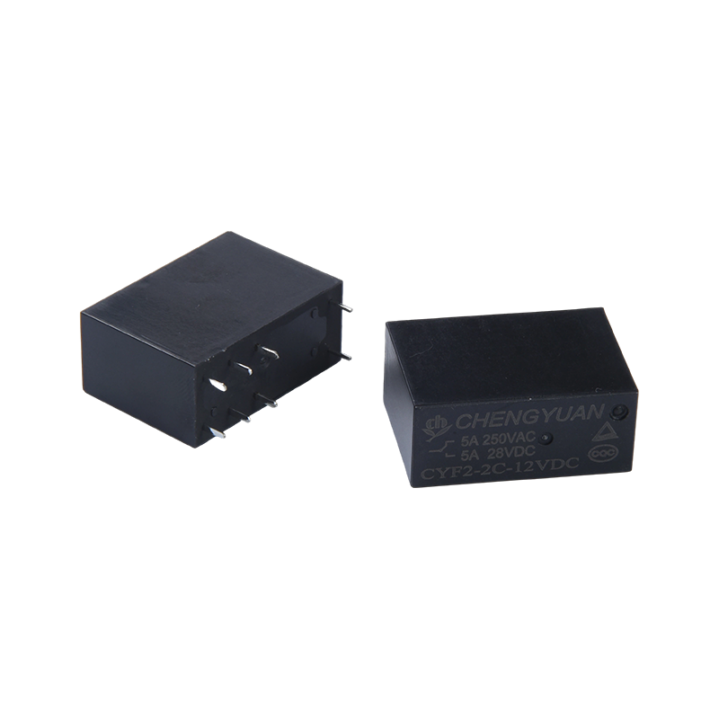 مرحل CYF2، مرحل DPDT، JQX-14F، مرحل 5A 250VAC، مرحل 8A، مرحل 8PIN PCB 0.54 وات. مرحل طاقة 14F
