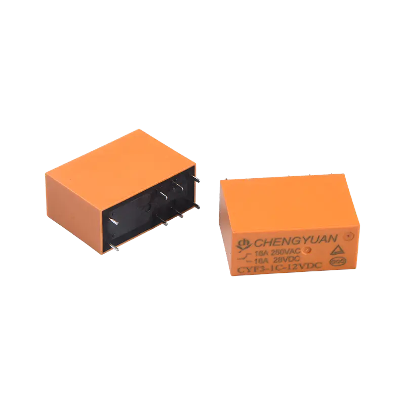 مرحل CYF3، مرحل SPDT، JQX-14F، مرحل 16A 250VAC، مرحل 8PIN PCB 0.54W. مرحل طاقة 14F