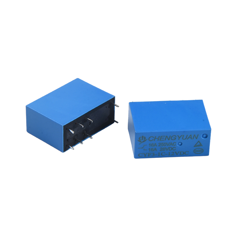 مرحل CYF3، مرحل SPDT، JQX-14F، مرحل 16A 250VAC، مرحل 8PIN PCB 0.54W. مرحل طاقة 14F