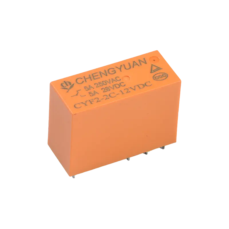 مرحل CYF2، مرحل DPDT، JQX-14F، مرحل 5A 250VAC، مرحل 8A، مرحل 8PIN PCB 0.54 وات. مرحل طاقة 14F