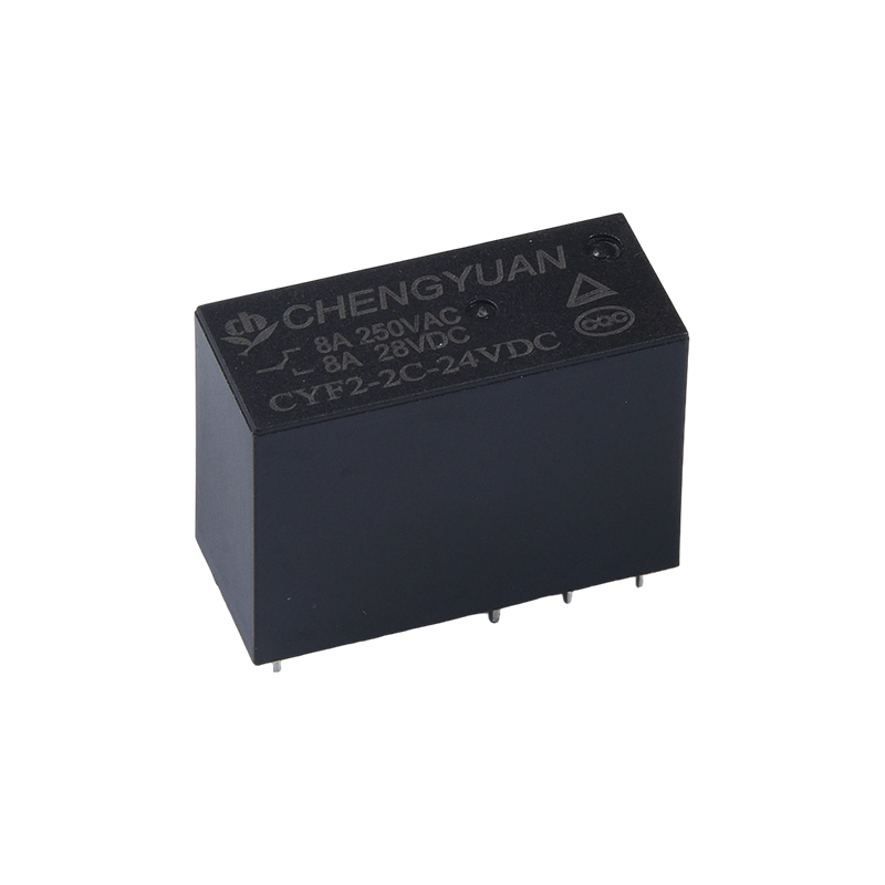مرحل CYF2، مرحل DPDT، JQX-14F، مرحل 5A 250VAC، مرحل 8A، مرحل 8PIN PCB 0.54 وات. مرحل طاقة 14F