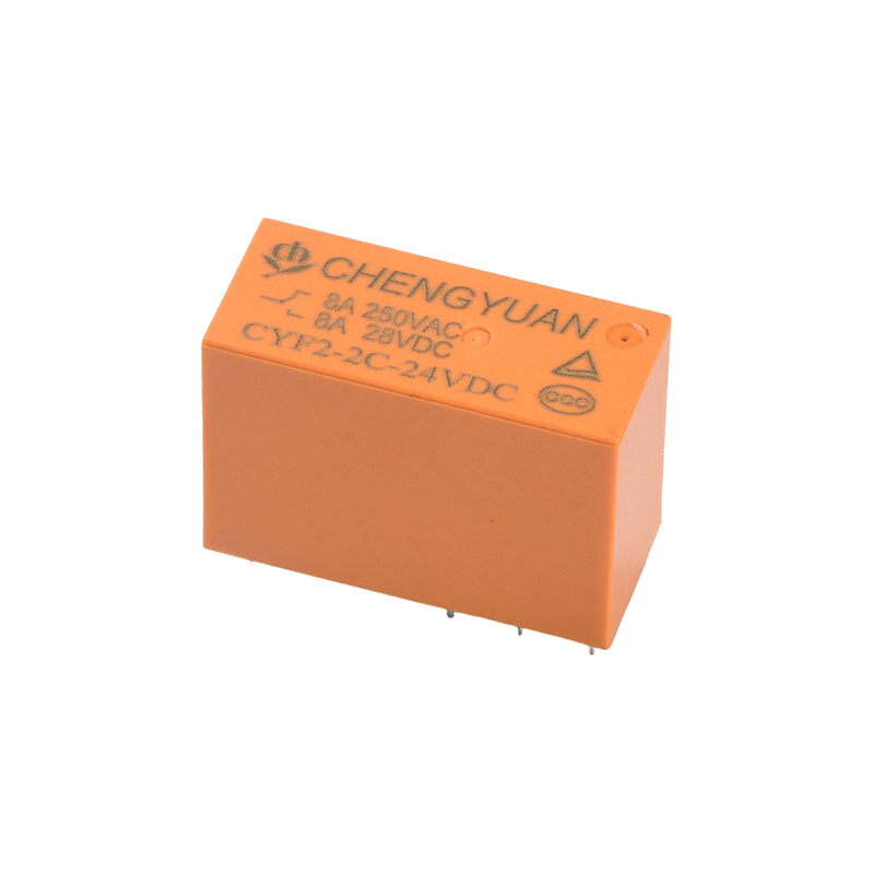 مرحل CYF2، مرحل DPDT، JQX-14F، مرحل 5A 250VAC، مرحل 8A، مرحل 8PIN PCB 0.54 وات. مرحل طاقة 14F